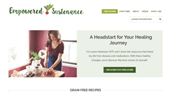 Desktop Screenshot of empoweredsustenance.com