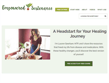 Tablet Screenshot of empoweredsustenance.com